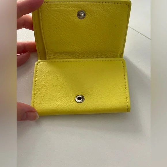 BALENCIAGA Paper Mini Trifold Wallet Purse Leather Made In Italy - Picture 11 of 17